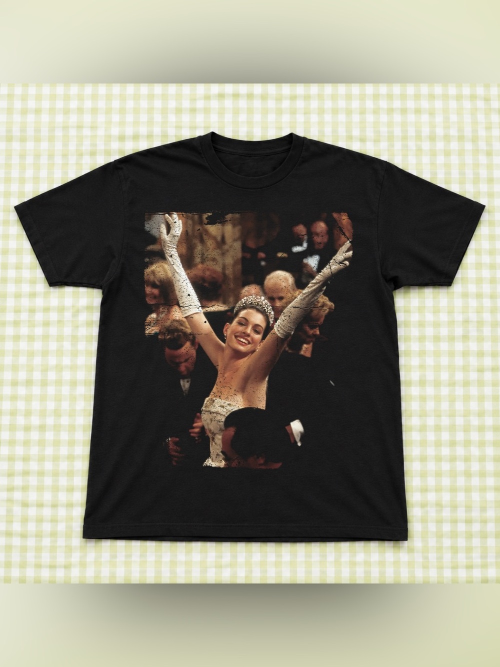 Black Women’s Anna Hathaway Graphic Tee featuring Vintage Photo Print